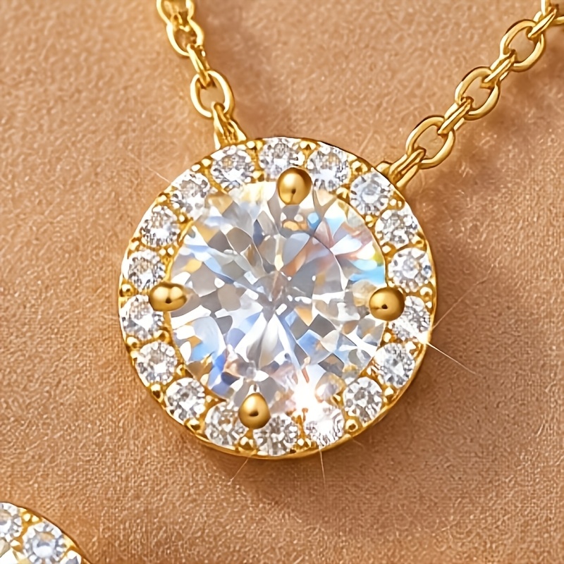 Minimalist Retro Round Stud Earring & Pendant Necklace Set
